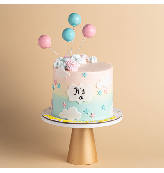 Cake designe arc en ciel - Kawacream